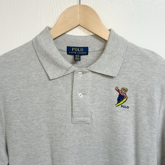 Polo Ralph Lauren Polo Heather Gray Knit Logo Shirt Boys Size XL 18-20 NWOT - Picture 2 of 7